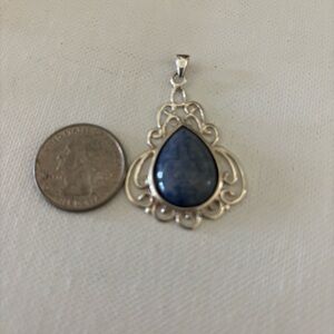 Artisan 925 Kyanite Teardrop Pendant